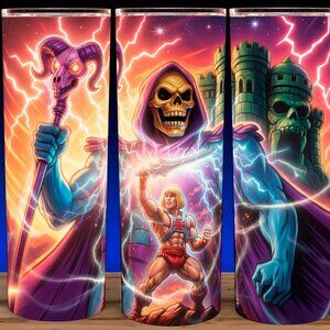 He-Man and Skeletor Castle Grayskull Cartoon Cup Mug Tumbler